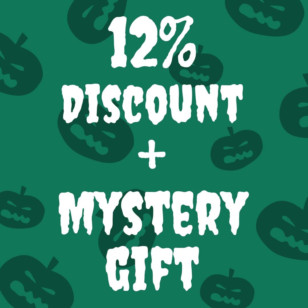 4 stamps = 12% Discount + Mystery Gift